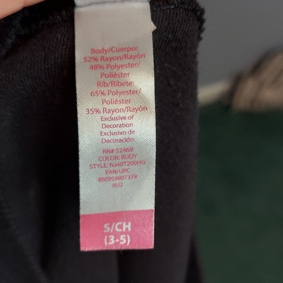 No Boundaries Black Sweatshirt Plaid Reindeer Size Small Junior - Picture 9 of 9